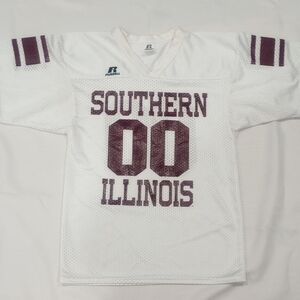 Russell Athletic White and Maroon Southern Illinois Jersey